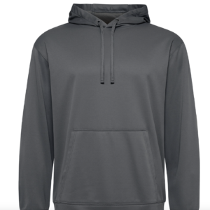 100% Polyster Hoodie in Coal Grey LARGE CENTRED LOGO